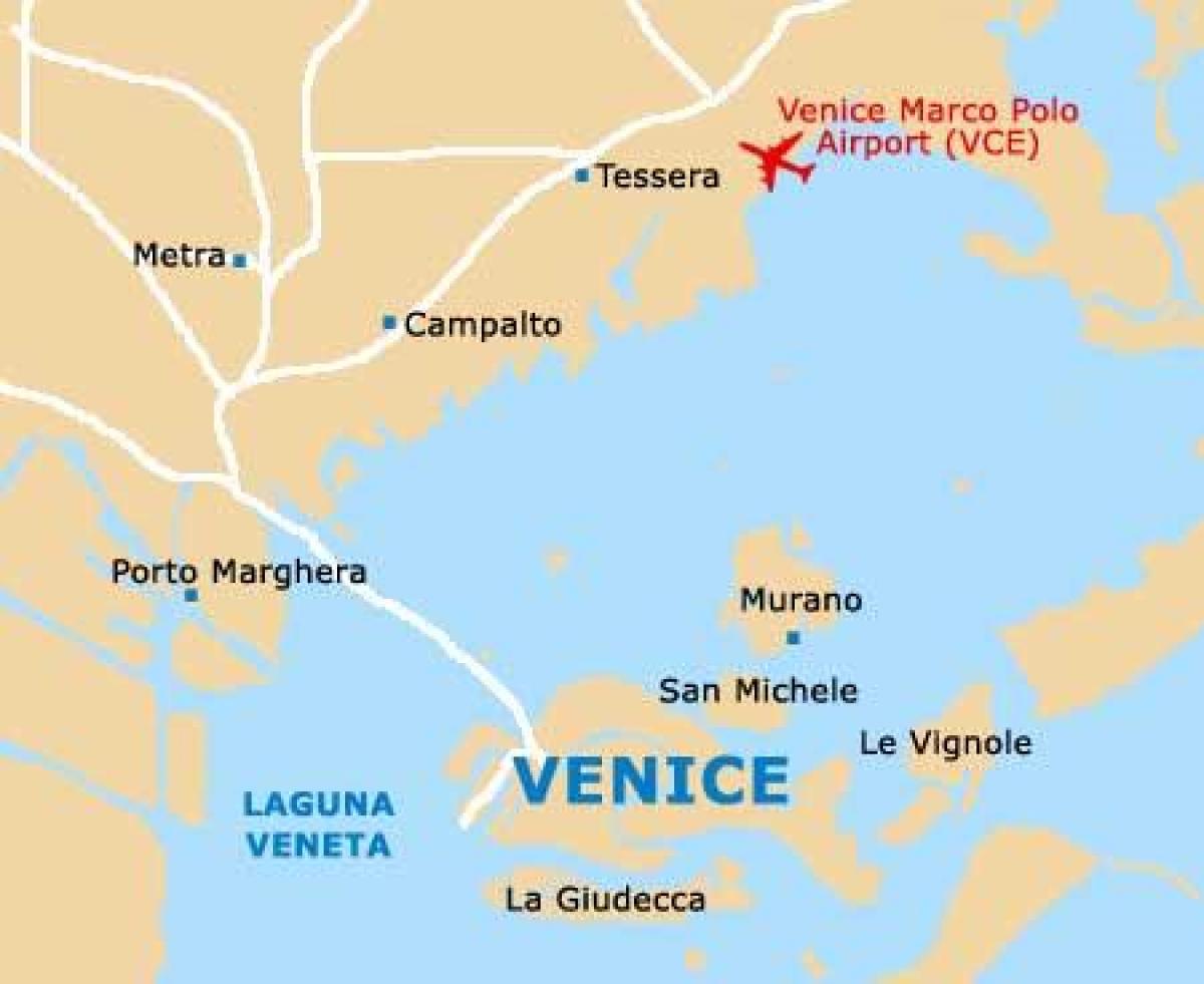lotnisko Wenecja Włochy mapa