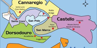 Mapa San polo w Wenecji 