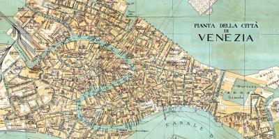 Antyczny mapie Wenecji