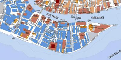 Mapa zattere Wenecja 